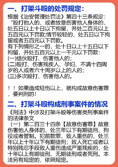 打架斗殴的处罚与预防其重要性探究