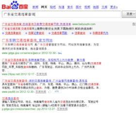 广东省交通违章网全面解析